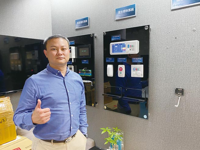 吳昉冀強調，美爾敦經營團隊能協助醫療從業人員串聯病床周邊醫療設備。圖／業者提供