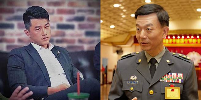 陆军退役少将于北辰（右）、基进党立委陈柏惟（左）。（图／合成图，素材取自本报系资料照）