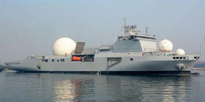 印度海军大型高科技侦察舰「北极星」号（INS Dhruv）。（印度斯坦造船厂）