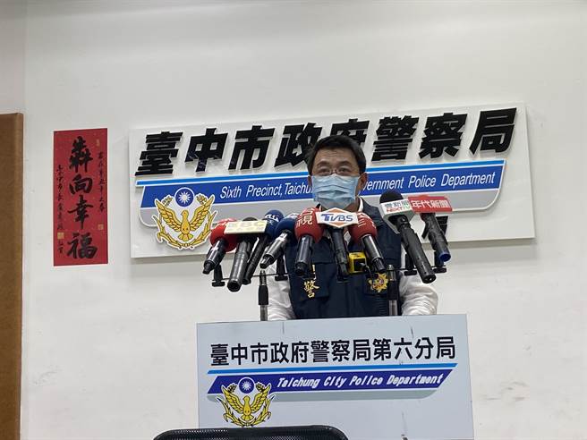 台中市警察局第六分局偵查隊長高嘉陽表示，經警方初步了解，疑因債務糾紛而犯案，警方詢後依法移送偵辦。（盧金足攝）