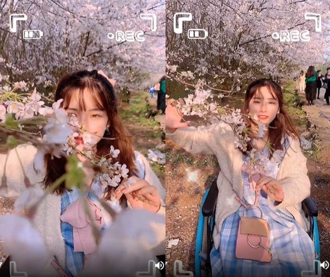 璐英流从白富美变成残疾人士也不气馁，感动许多网友。(图/ 摘自璐英流小红书)