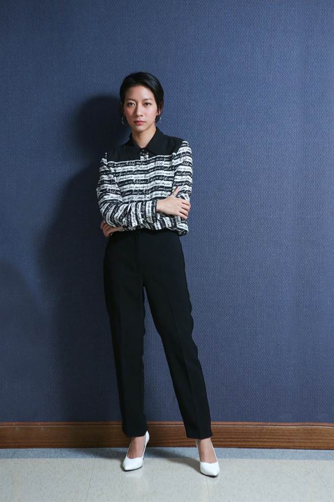 陈妤首度在《弓蕉园的秘密》演同志，也是第一次以短髮造型曝光。（吴松翰摄）