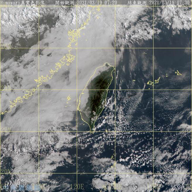 周日强冷空气报到，北台湾沿海平地恐跌至13度，下周一最低温恐探12度。（图／翻摄自气象局）