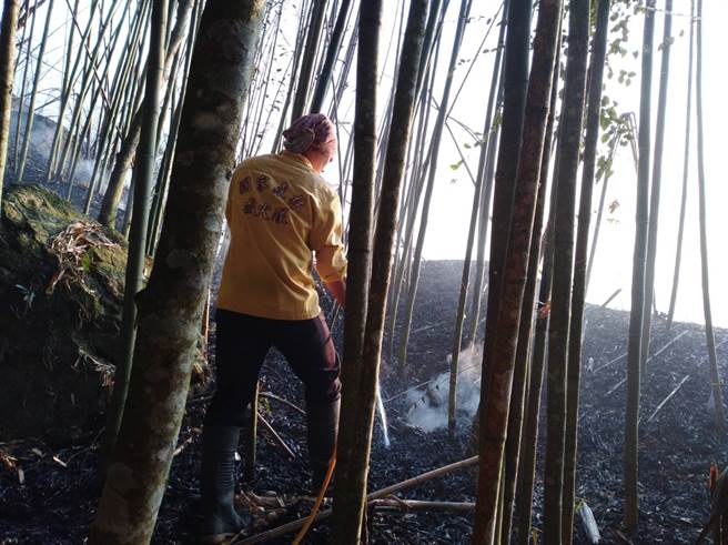 阿里山山区18日下午发生森林大火，延烧19小时仍未扑灭。（翻摄脸书「阿里山国家森林游乐区」）