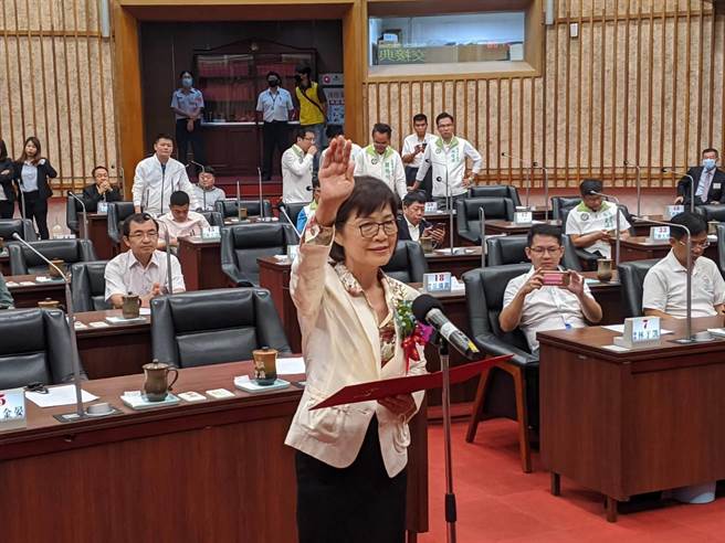 高雄巿议会议长曾丽燕。（曹明正摄）