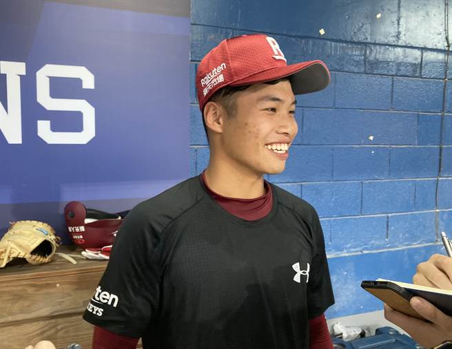 乐天桃猿王志煊。（邓心瑜摄）