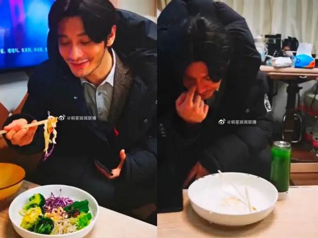 黄晓明身边的工作人员曝光他的近况。(图/ 摘自微博)