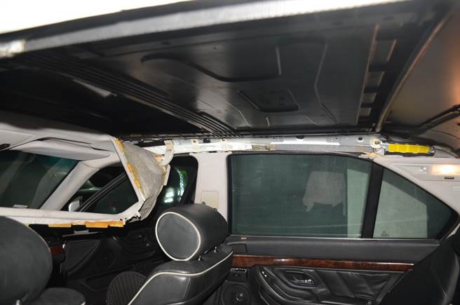 笨賊偷汽車零件遭鎖車內囚6小時，苗栗警鷹眼逮人。(警方提供)