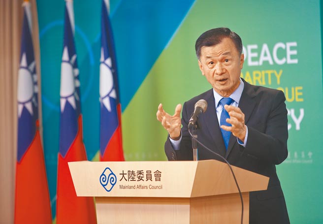 陆委会主委邱太三。（陈信翰摄）