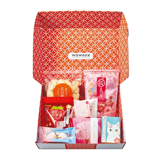 Tabi旅人菓盒樱花主题，订阅制1149元。（WOWBOX提供）