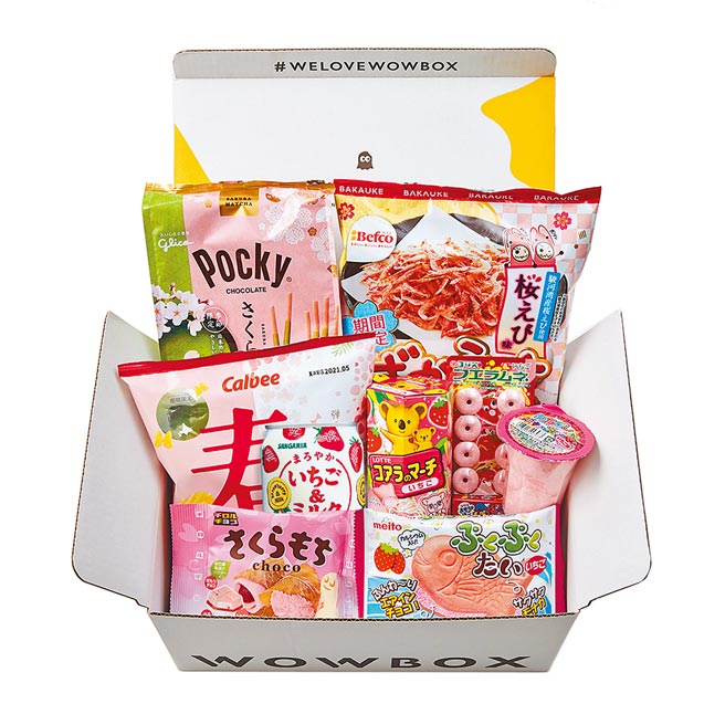 Omiyage手信菓盒樱花口味，订阅制899元。（WOWBOX提供）