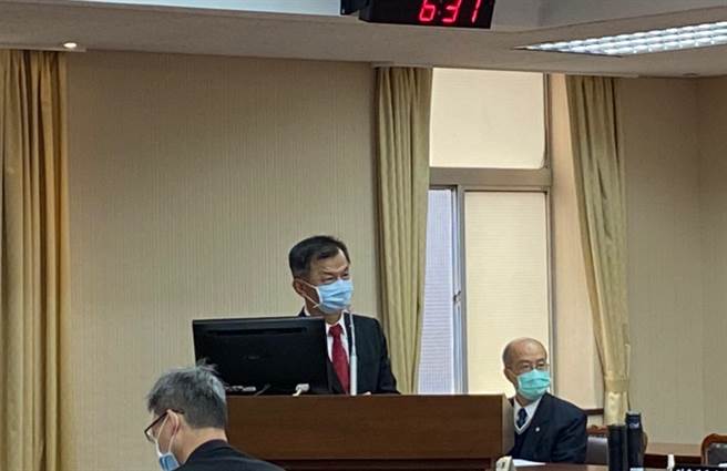 陆委会主委邱太三。（林至柔摄）