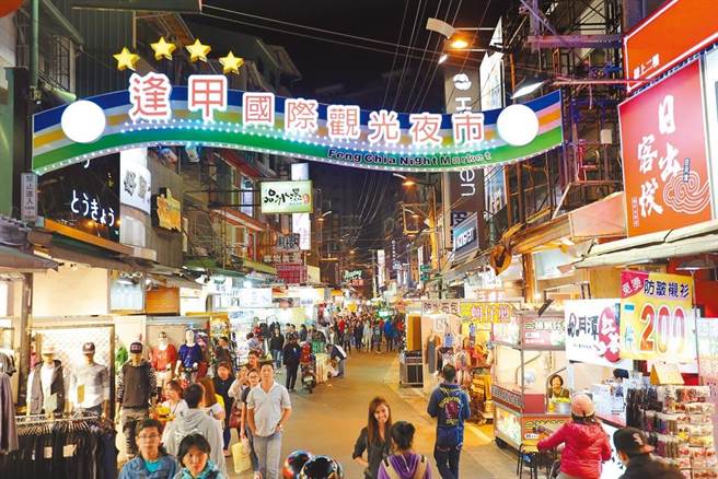 根据逢甲大学调查，台中市逢甲商圈去年逛街人潮仅839万人次为13年来最低。（中市府提供／林欣仪台中传真）