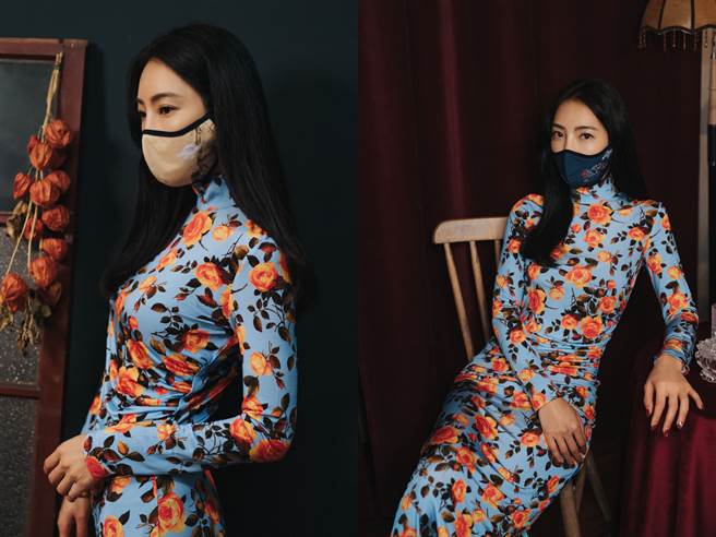 艺人吴速玲拍摄产品宣传照。(梵洛克提供)