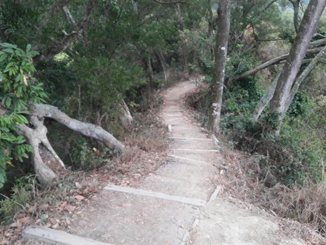 陈庆福看了也相当不忍，他说步道生态环境丰富，最近时常有水鹿出现，未曾出现攻击事件，不解为何有人设置陷阱，是要捕捉变卖还是有何居心。（民眾提供／吴建辉彰化传真）