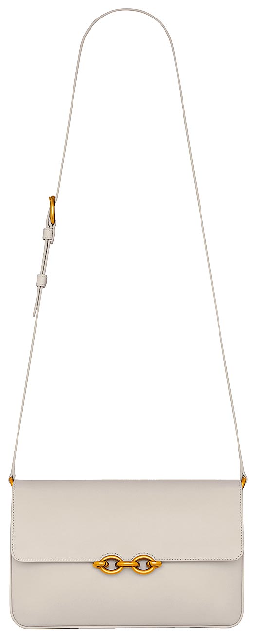 Saint Laurent Maillon小牛皮肩背包，7万9600元。（Saint Laurent提供）