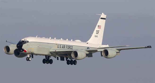 美國空軍代號為64-14849的RC-135U偵察機。（達志圖庫/TGP）