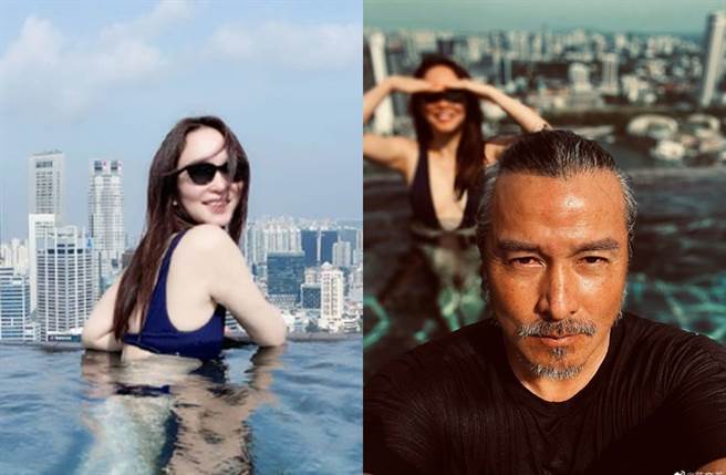 范文芳好身材若隐若现。(图／翻摄自微博)