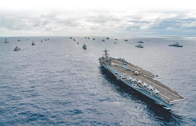 美国于2018年举行的环太军演。（取自美国海军官网）