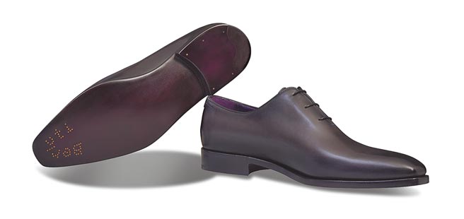 Berluti Alessandro Demesure黑色綁帶鞋，7萬3500元。（Berluti提供）