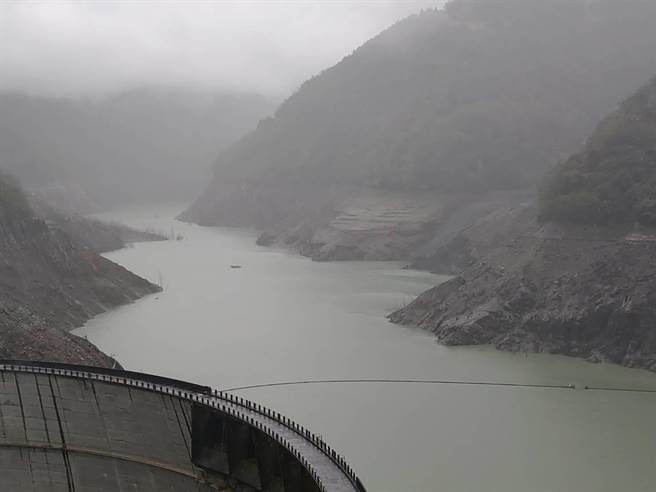 德基水库增加240万吨，明显进帐。(中区水资局提供)