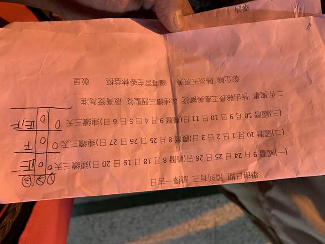 经县长请示是否除法会外，要增加绕境仪式，没想到1掷掷出9个圣杯，让现场民眾啧啧称奇。(吴建辉摄)