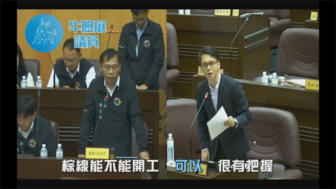 捷运局长陈文德2年前斩钉截铁称棕线2022年「可以」开工。(蔡依珍摄)