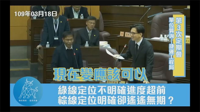 陈文德去年质询改口称2022年「应该可以」开工。(蔡依珍摄)