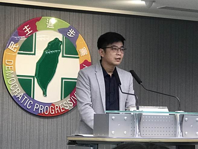 民进党发言人周江杰。（曾薏苹摄）