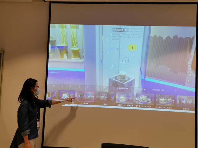 南科考古館推廣VR360博物館導覽系統，在家就可以逛博物館。(劉秀芬攝)