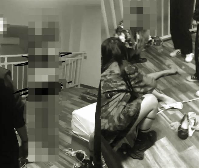 大陸網上23日出現一個女學生遭多人霸凌的影片，被害人女子在房內被逼全裸，在地板上不停遭凌遲。（翻攝微博「玲家小白白」）