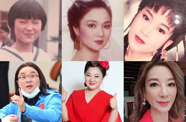陈玉珍、白冰冰、杨绣惠今昔对比。(图／翻摄自蔡阿嘎脸书)