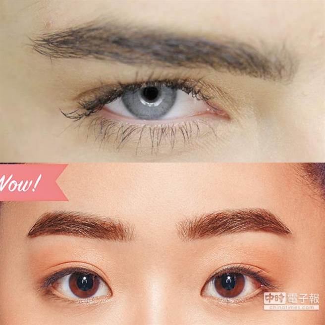 野生眉(上)近期超夯，太有杀生力，易减少贵人运。平眉(下)较柔和，让人愿意帮忙你。(图/本报资料照)