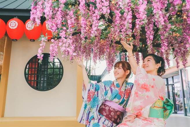 台中港店的和式茶亭。（台中港三井OUTLET提供／陳淑娥台中傳真）