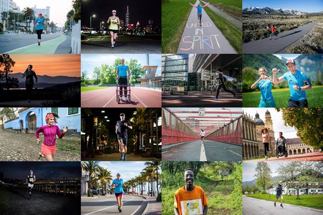 2021 Wings For Life全球路跑App run。（Red Bull提供）