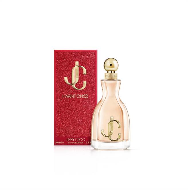 JIMMY CHOO发表「I WANT CHOO 炽爱同名淡香精」100ml，4400元。（JIMMY CHOO提供）