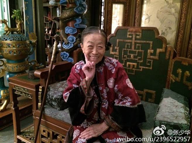 大陆资深女演员张少华。(图/ 摘自张少华微博)