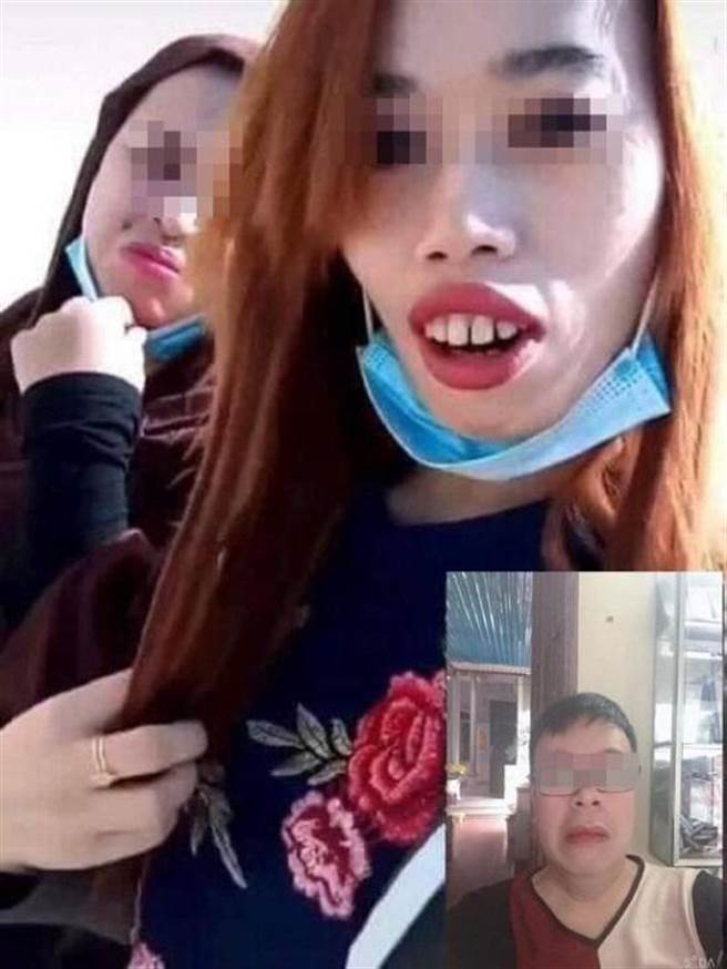 女子將口罩拿下後的樣貌，令男子嚇傻。（圖／翻攝自kienthuc.net）