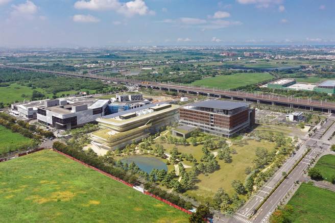 沙崙绿能科学城核心区C区全区模拟图。（九典联合建筑师事务所提供／曹婷婷台南传真）