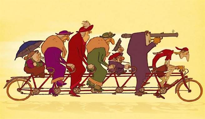 动画电影《佳丽村三姊妹》暌违18年以数位修復版绚丽重登大银幕。（海鹏提供）