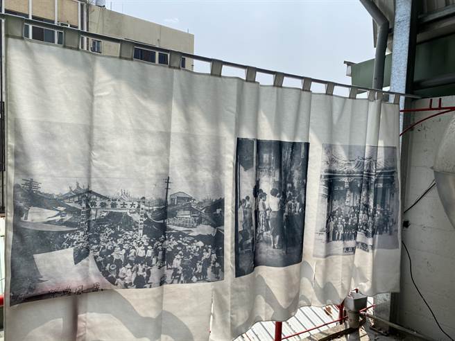 中正大学重构大学路计画与七星药局共同举办「烈风光影－民雄老照片展」26日开幕。（张亦惠摄）