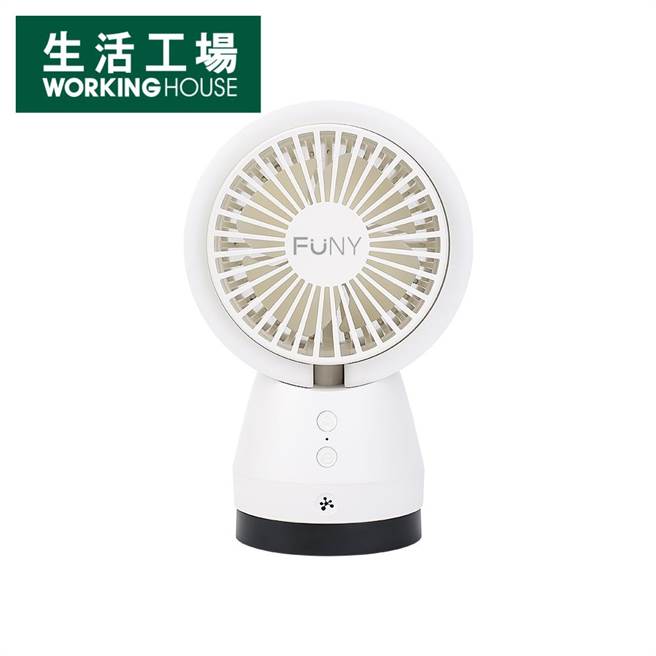 圖一：生活工場FUNY 阿尼空氣淨化USB風扇，獨特設計，讓空氣過濾淨化與涼爽風扇二合一。（生活工場提供）