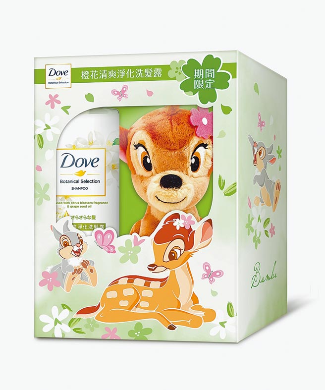 迪士尼系列多芬小鹿斑比礼盒组，359元。（多芬提供）