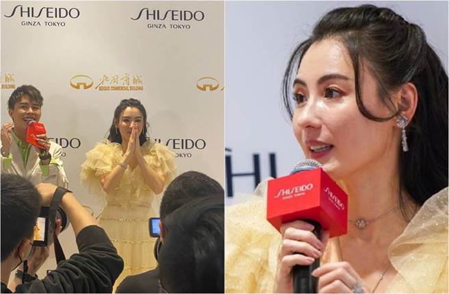 路人视角的张柏芝，脸蛋和身材状态都极好。（图／取材自树洞微博）