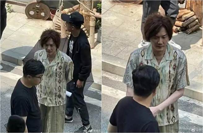 冯绍峰整个人瘦一圈，手臂细到皮包骨。（图／取材自新浪娱乐微博）