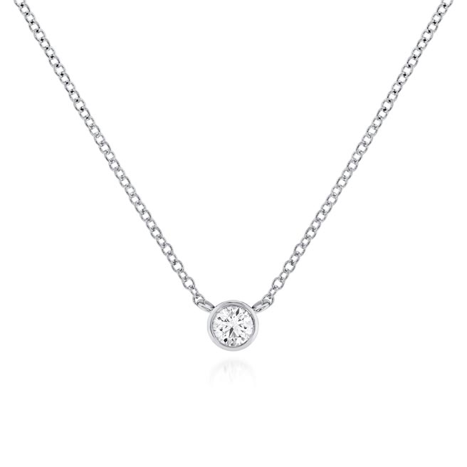 HEARTS ON FIRE钻石入门款SPARKLING DIAMONDS系列项炼，2万8000元。（HOF提供）