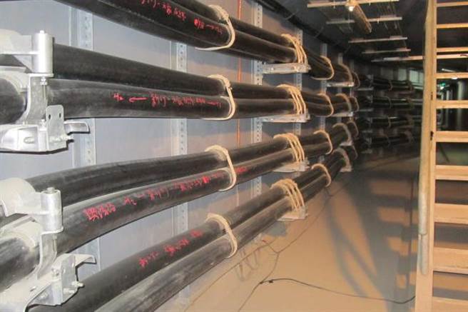 竹北高铁特定区共同管道维护获中央评定甲等，图为输电管道。（新竹县政府提供／罗浚滨新竹传真）