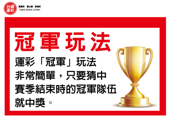 冠军玩法说明。(台湾运彩提供)