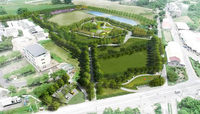 台南市政府争取前瞻计画，开辟盐水区公20公园，第一期基础设施工程下月底即将完工，第二期特色游戏场邀请专家学者及亲子共同脑力激盪，集思广益出主意，做为设计参考。（台南市政府工务局提供／庄曜聪台南传真）