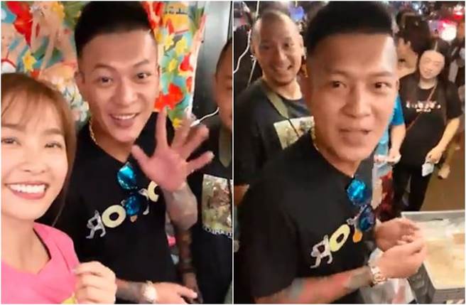 凤梨突袭小娴和金刚，还帮忙叫卖。（图／翻摄自脸书）